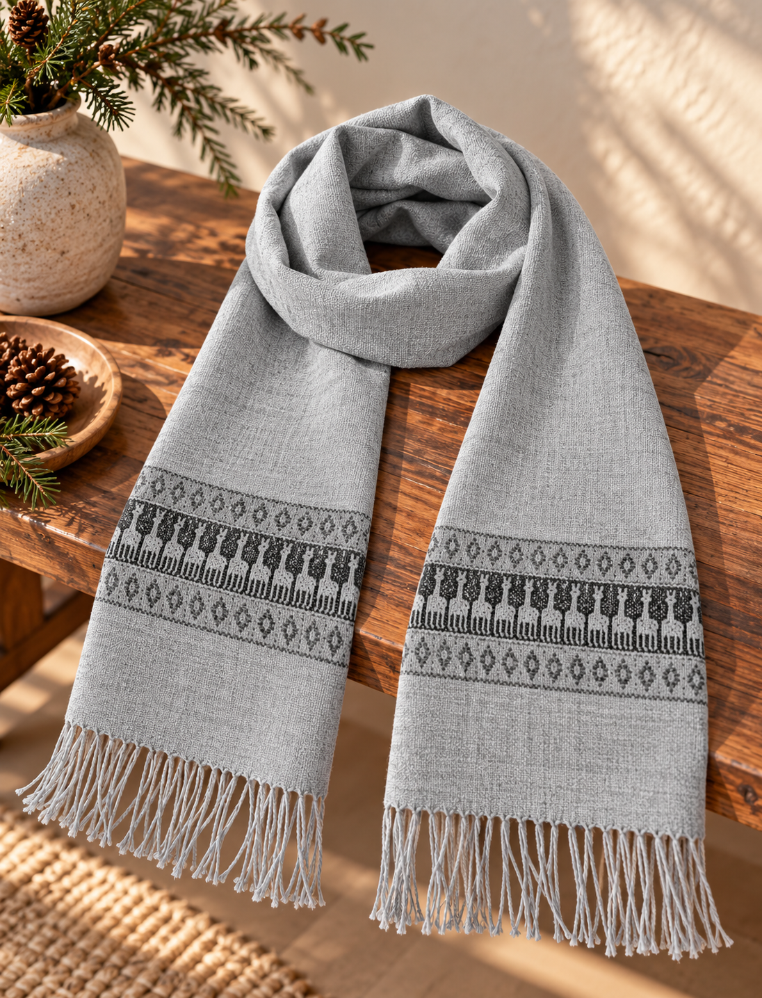 Al Paquita Patterned Alpaca Scarves