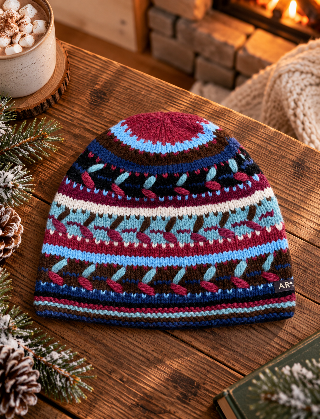 Artesania Knit Fleece Lined Hat