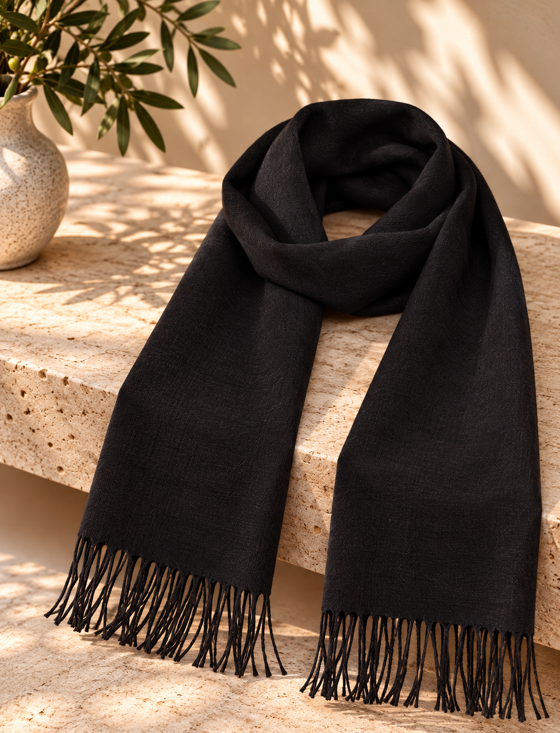 Classic Solid Alpaca Scarves