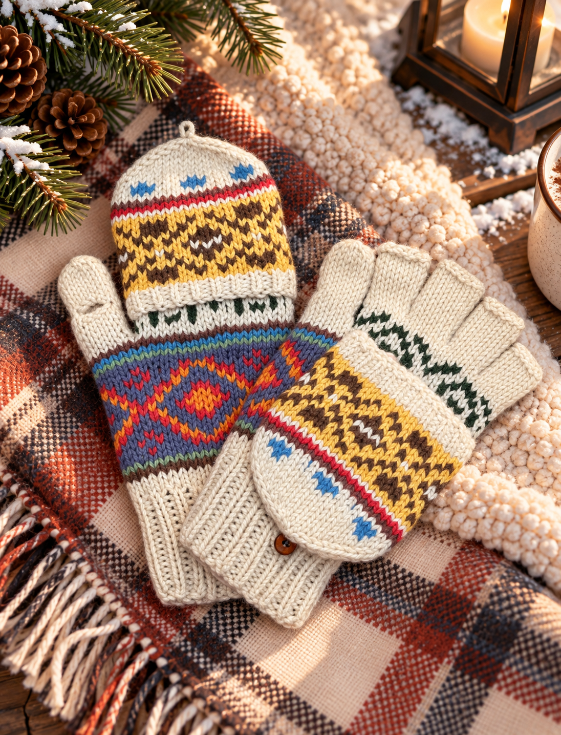 Artesania Knit Mittens w/ Flap