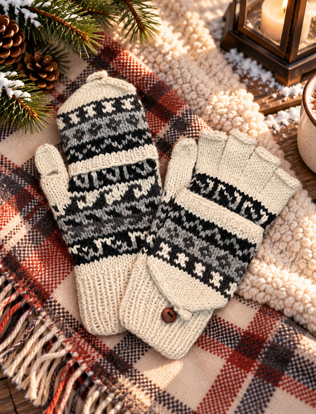 Artesania Knit Mittens w/ Flap