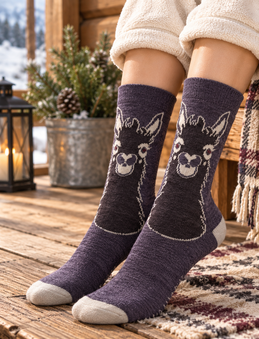 WM Alpaca Head Socks