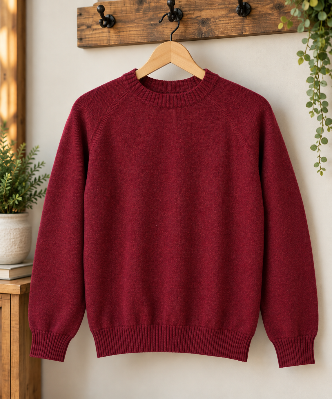 Unisex Solid Crewneck Sweater