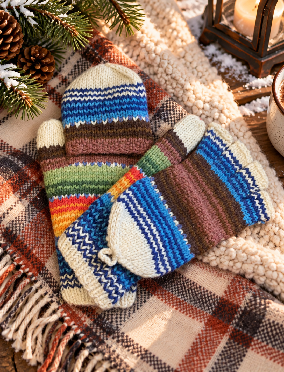 Artesania Knit Mittens w/ Flap