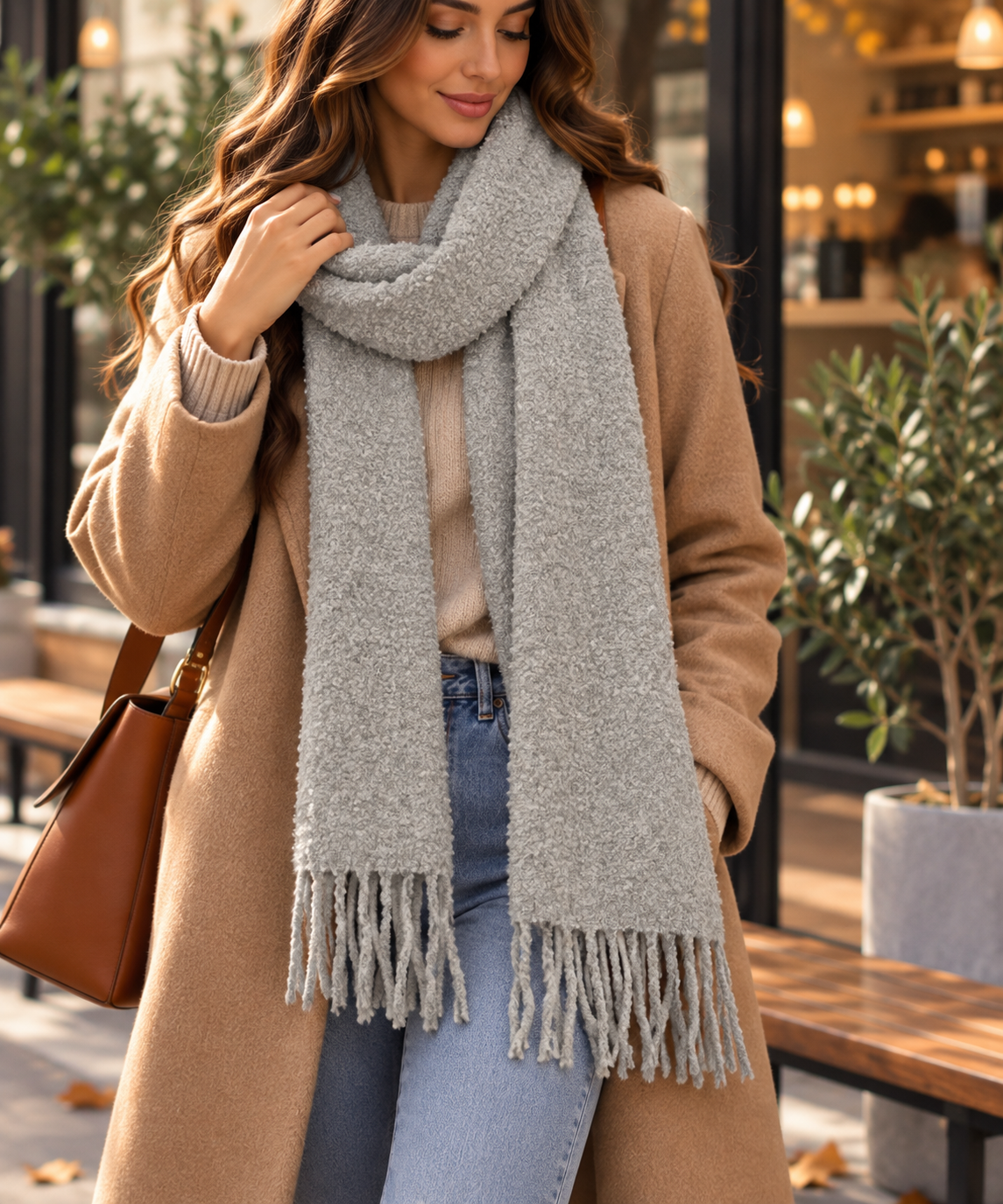 Bouclé 100% Alpaca Scaft