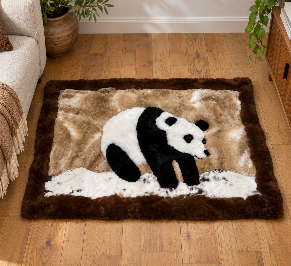Huacaya Rug Panda