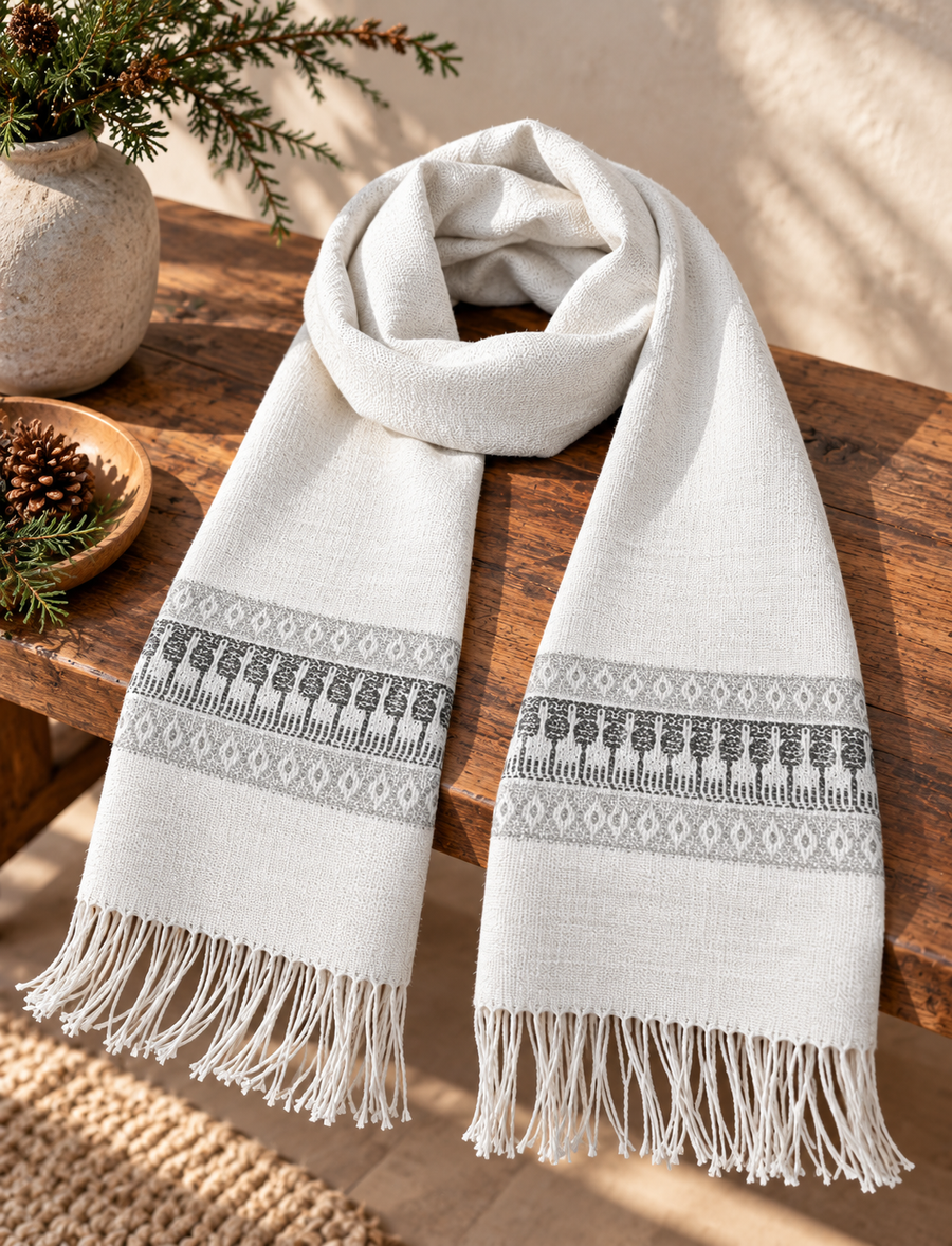 Al Paquita Patterned Alpaca Scarves