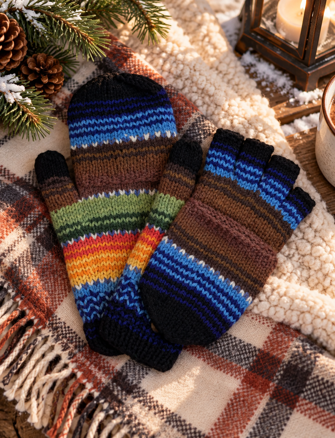 Artesania Knit Mittens w/ Flap