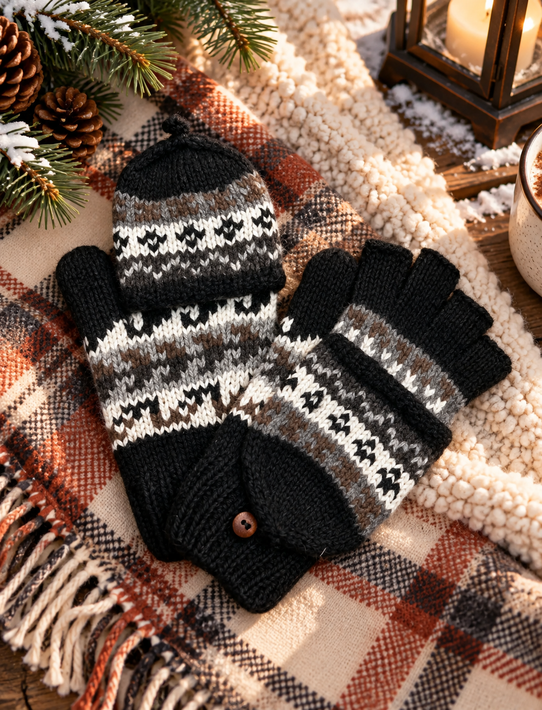 Artesania Knit Mittens w/ Flap