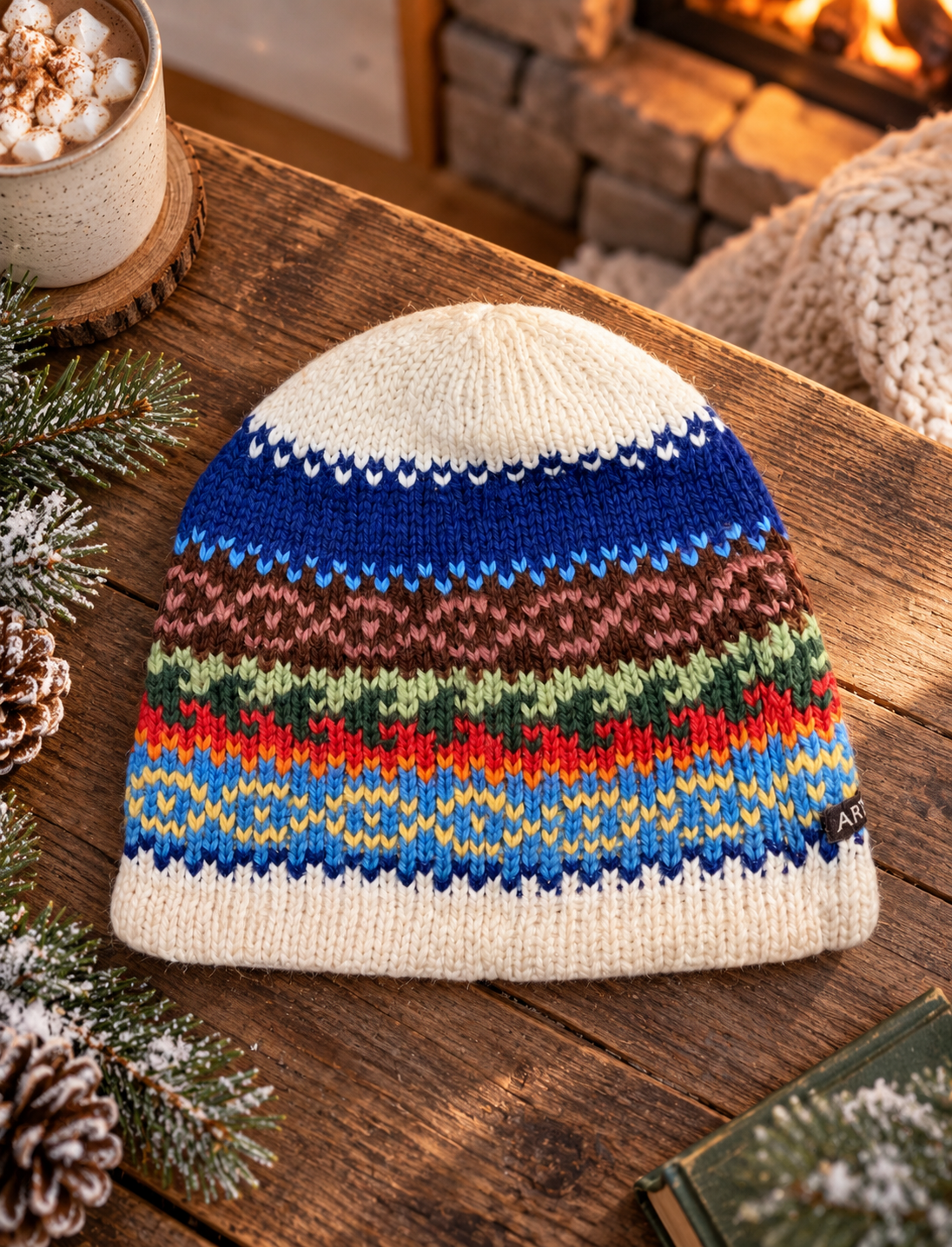 Artesania Knit Fleece Lined Hat