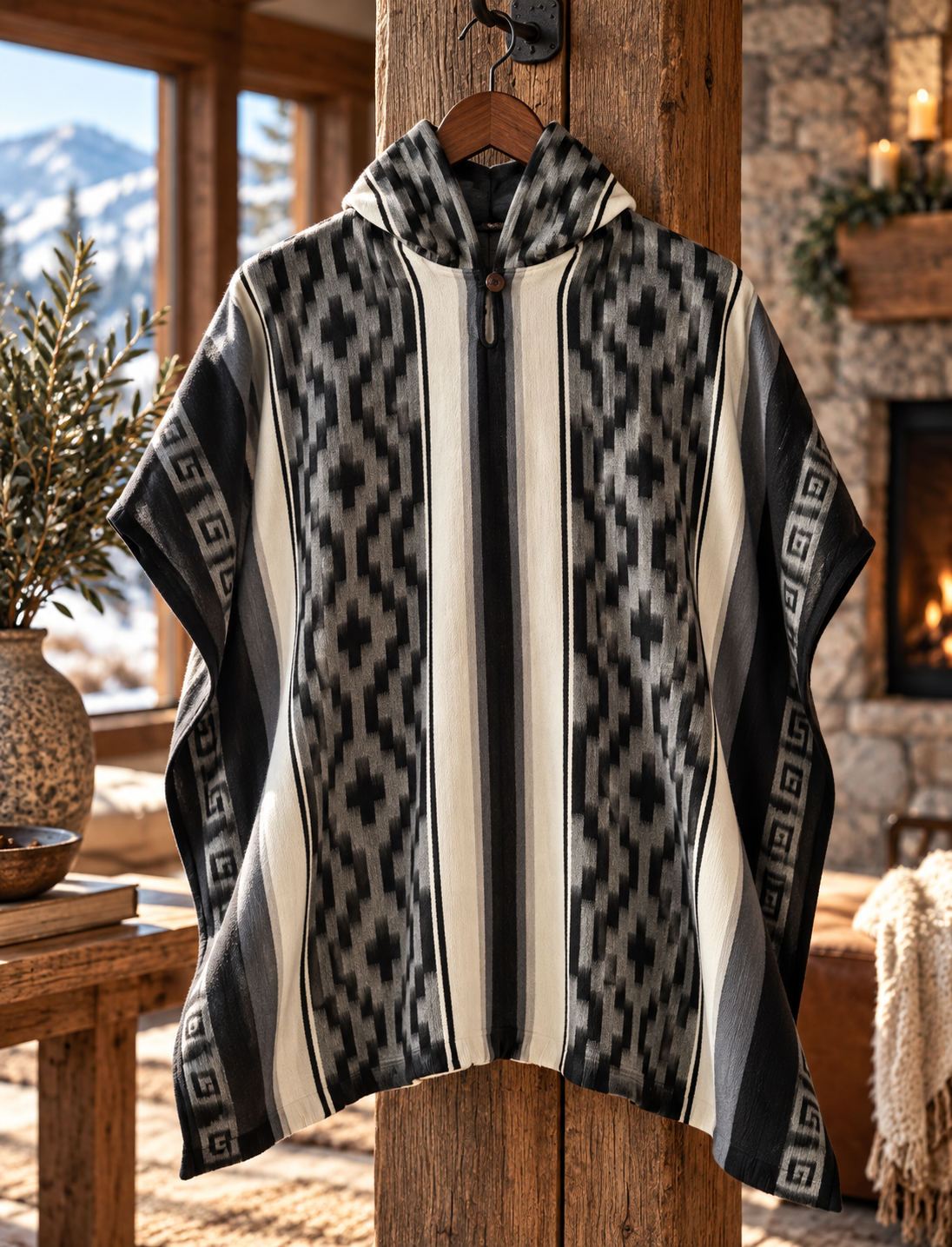Unisex Hooded Poncho 4