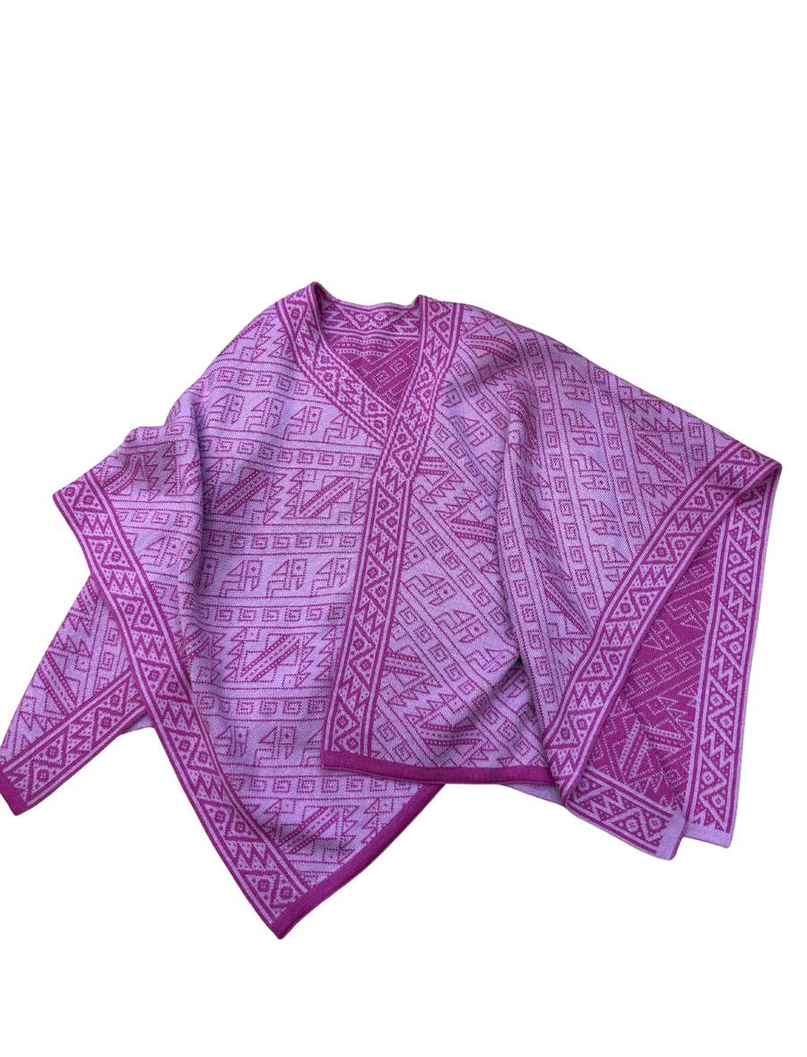 Pink Reversible Ruana