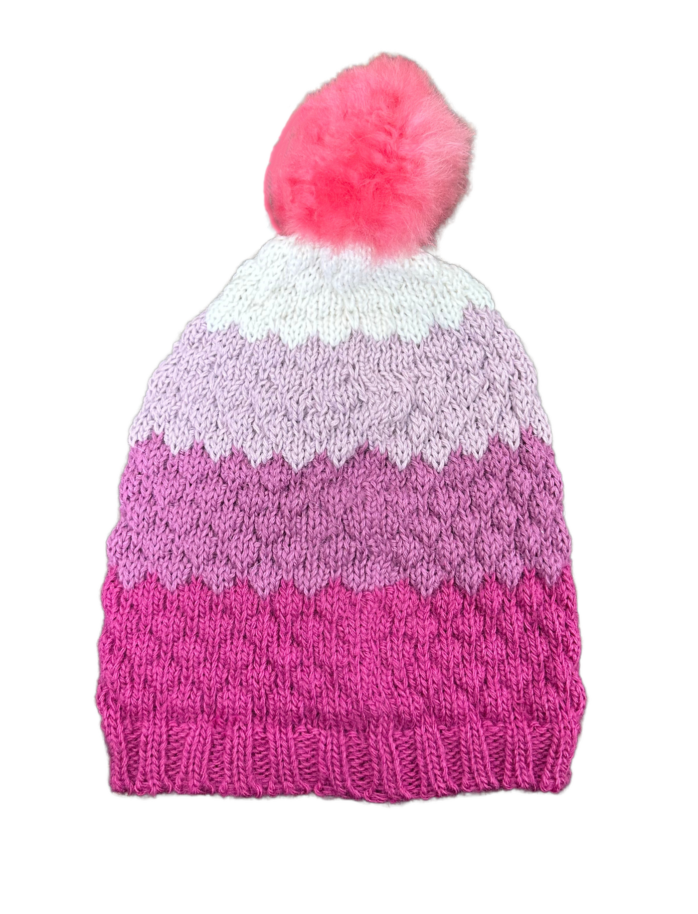 Striped Pom Beanies