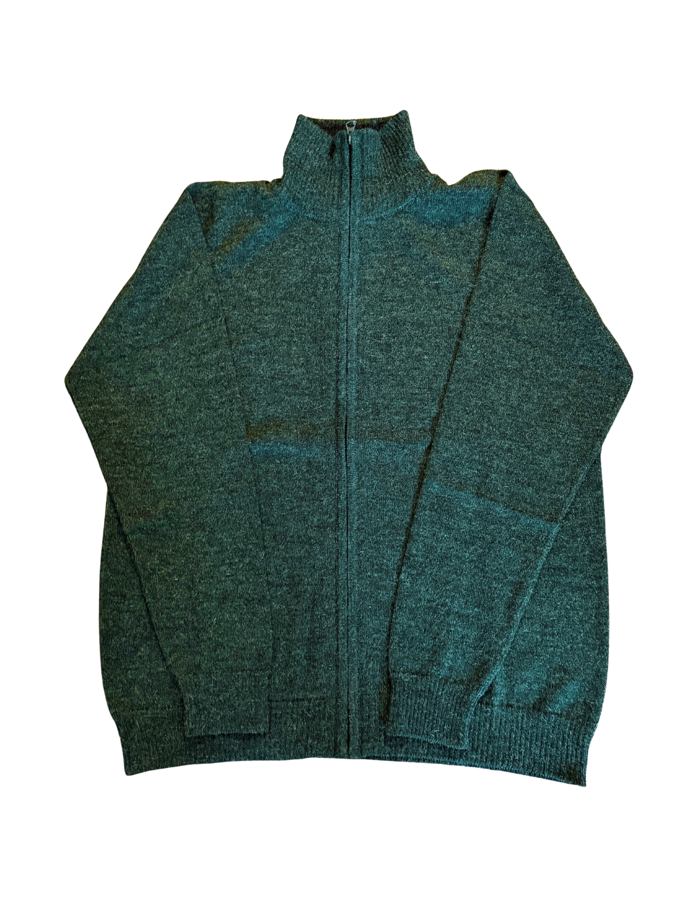 Unisex Solid Full Zip Sweater