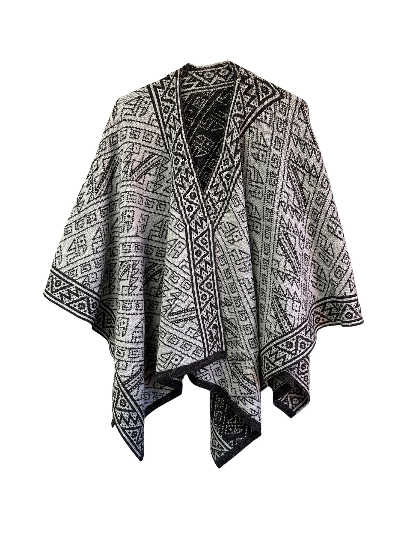 Tribal Reversible Ruana