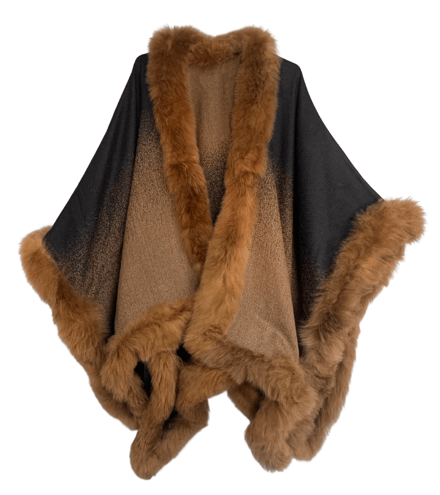 brown fur wrap